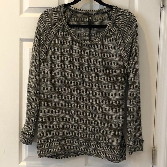 Kut from the Kloth Pullover Black/White Sweater Size XL - Picture 3 of 13